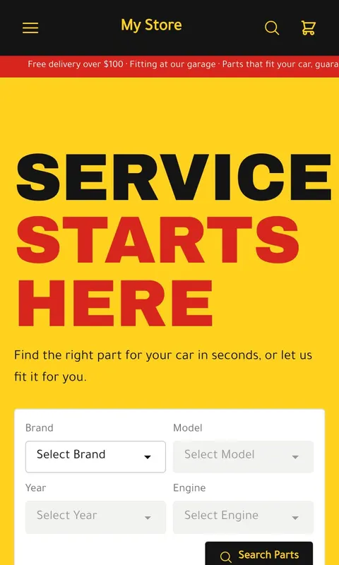 Siyana - Cars & Parts store template