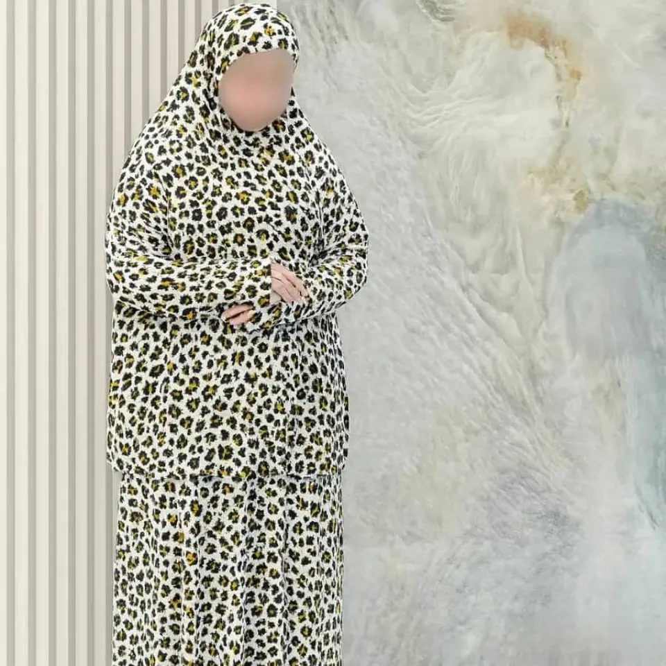 طقم صلاة نسائي ليكرا سوري تقيل