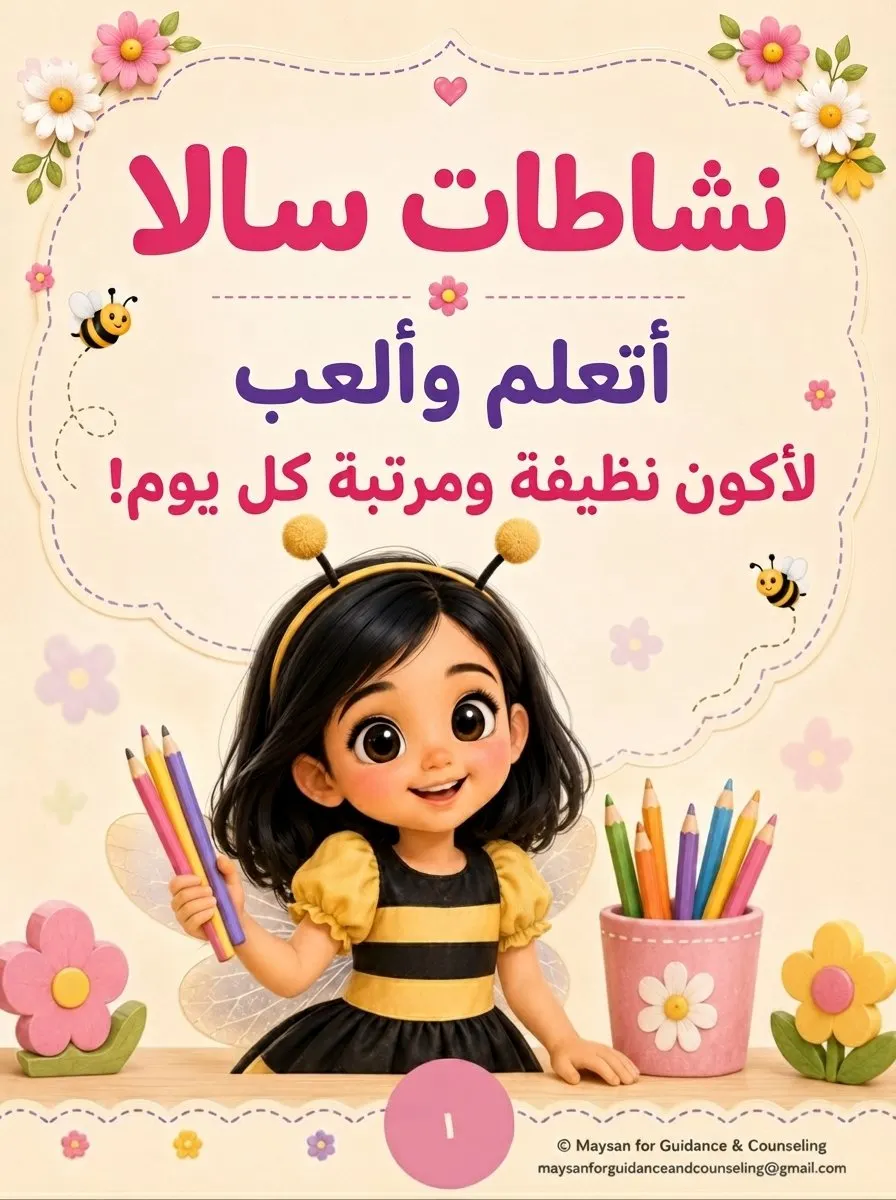 📚الكتاب السادس: نشاطات سالا اليومية نتعلم العادة… نمارسها… فتصبح جزءًا من يومنا 