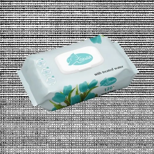 القطة مناديل مبللة 120 منديل 