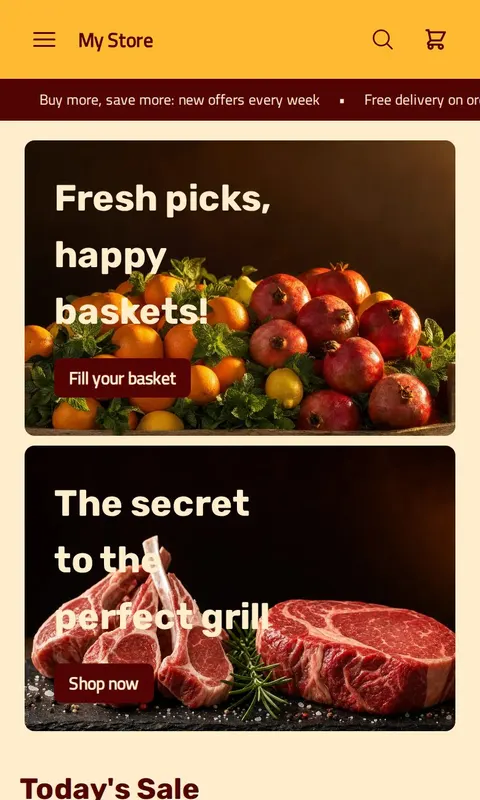 Souq - Food & Restaurants store template