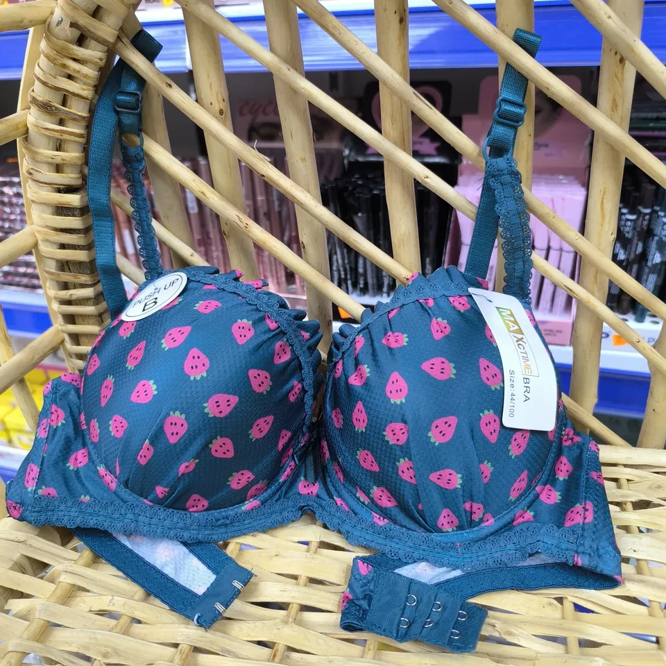 حمالة صدر حشوة دبل نقشة  الفراولة  🍓