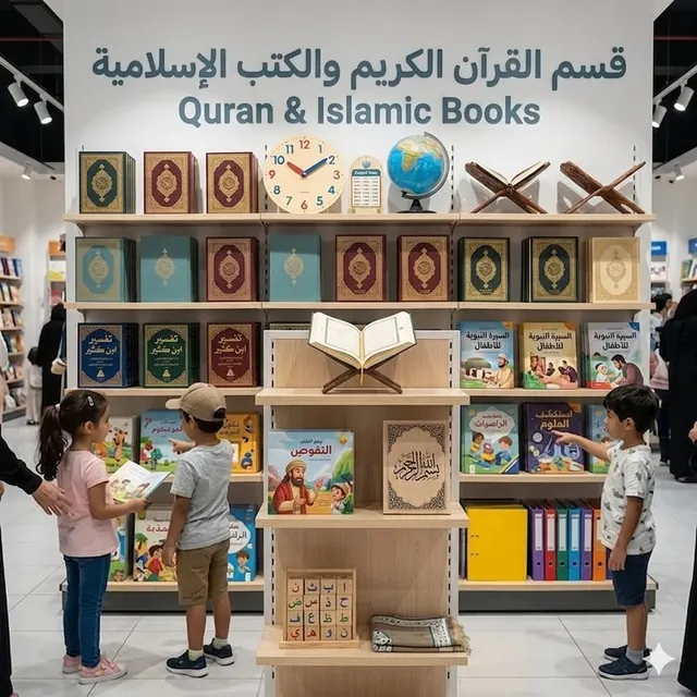 القرأن الكريم والكتب الأسلامية