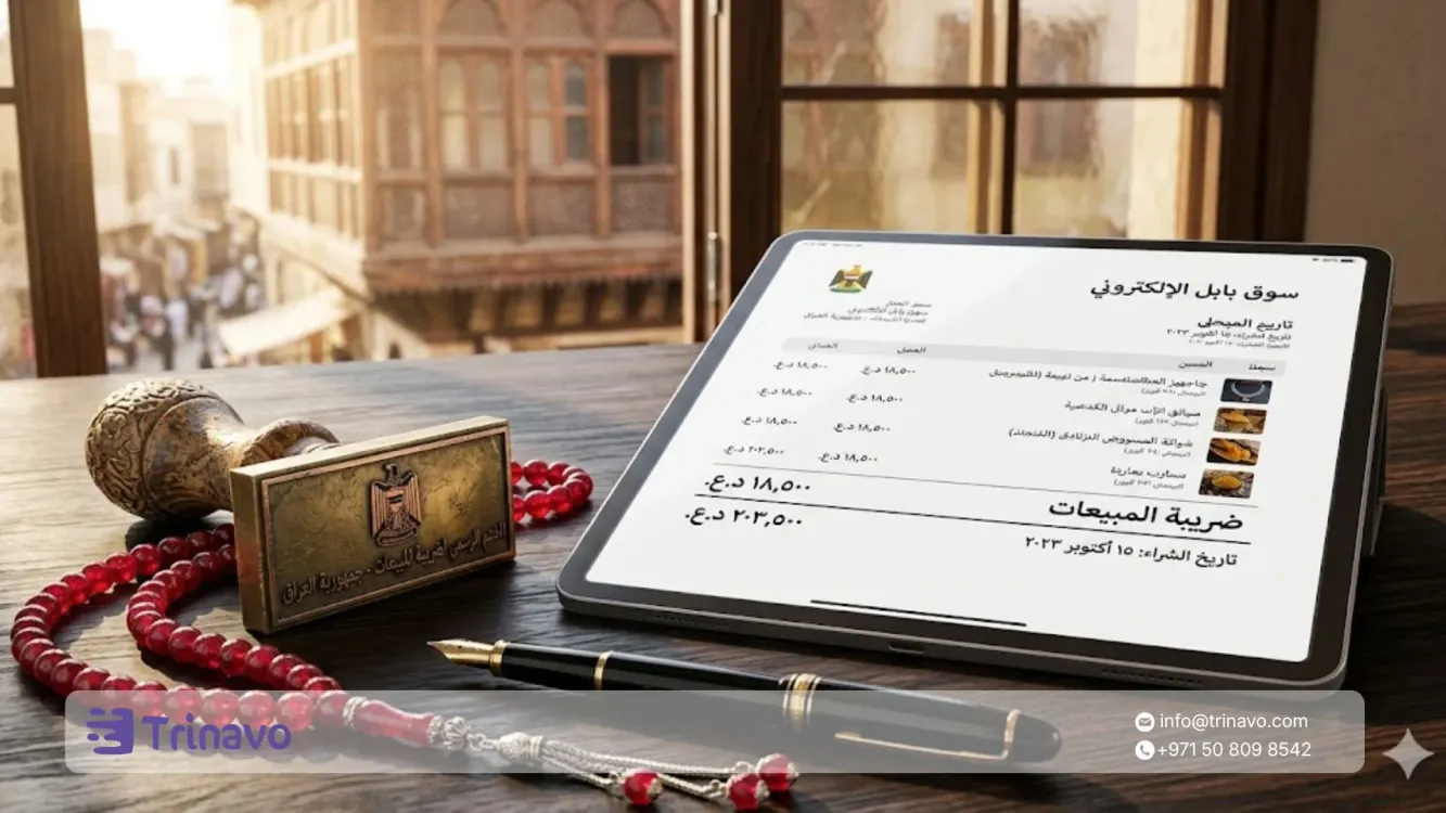 ضريبة المبيعات في العراق على منتجات المتاجر الإلكترونية
