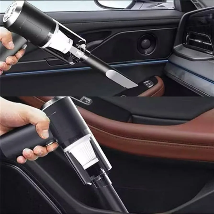 Mini vacuum cleaner with two pull and push systems