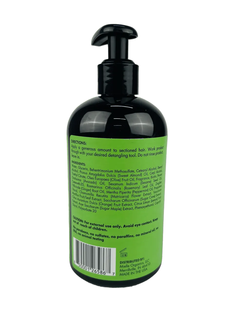 کۆندیشنەری بەهێزکەری Mielle Leave-In ڕۆزماری و نەعنا