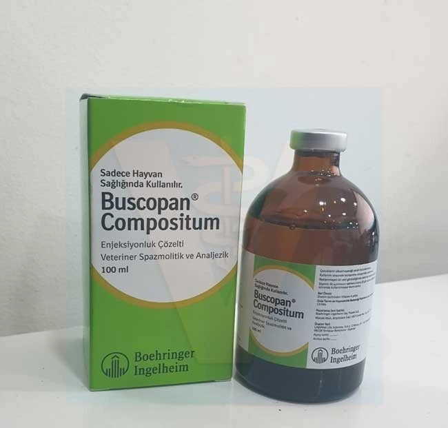 مسكن آلام بيطري باسكوبان Buscopan 100ml للأبقار والخيول والكلاب