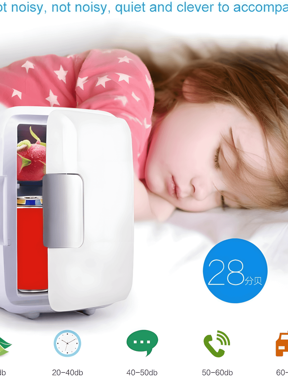 ثلاجة متنقلة 8 لتر للسيارة والمنزل