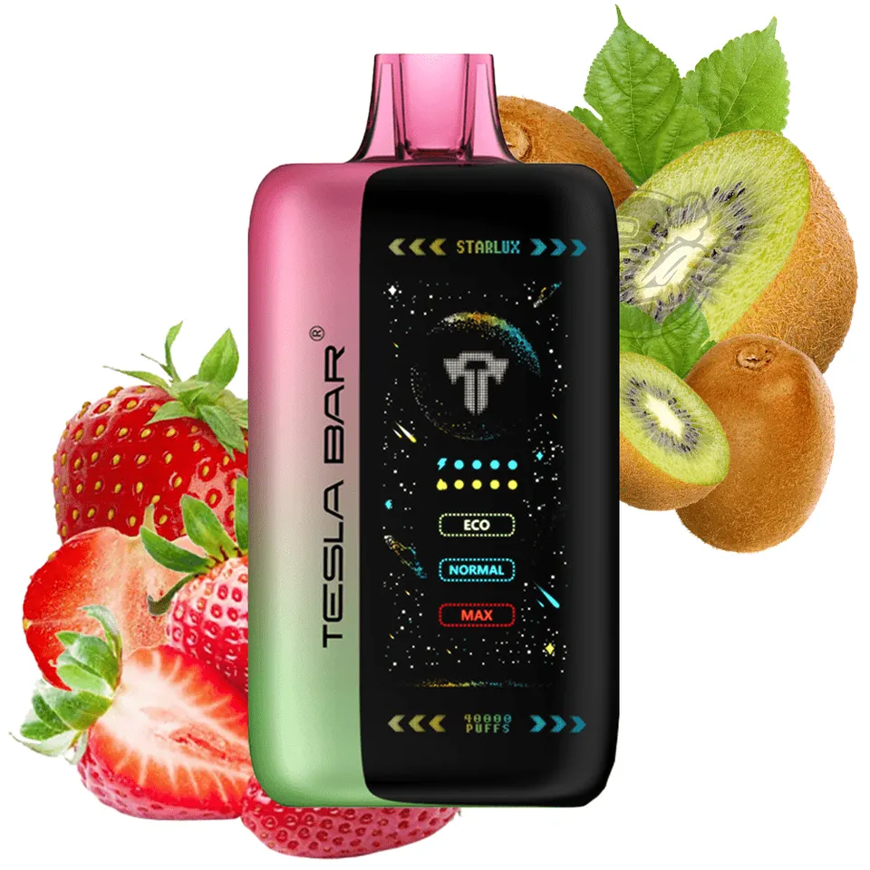 Tesla Bar – نكهة فرولة كيوي | 40,000 Puff
