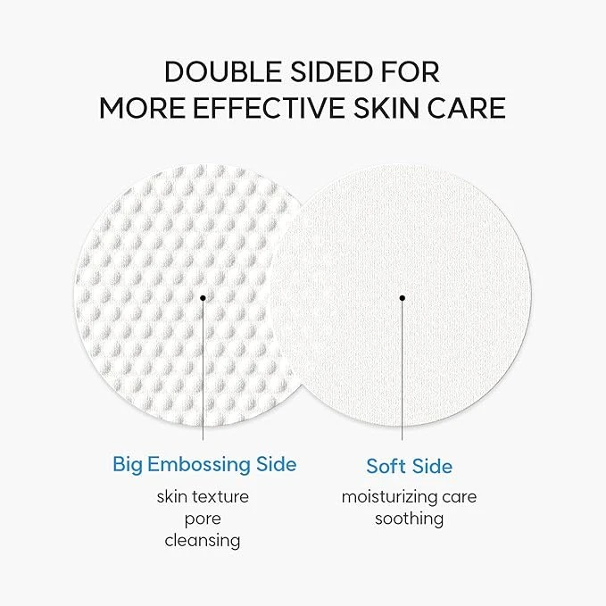 EQQUALBERRY Swimming Pool Toner Pads 70 Sheets – Dual-Textured Exfoliating & Hydrating Facial Pad with Hyaluronic Acid & Plant Extracts, Gentle Daily Skin Prep
