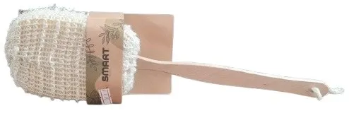 سمارت ليفة إسفنج طبيعي بمقبض خشبي