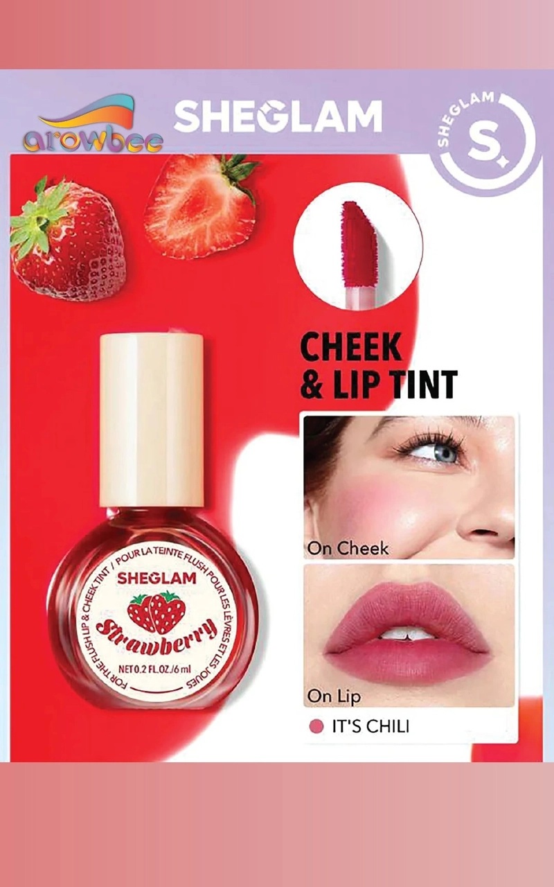 🍓 تنت SHEGLAM للخدود والشفايف شيلي  – Strawberry (نسخ)