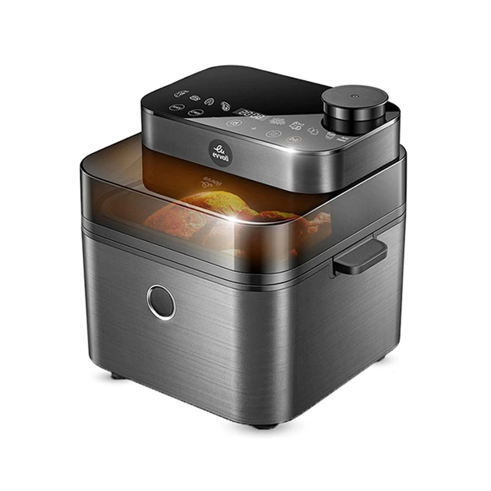 8-liter air fryer, Evvoli brand