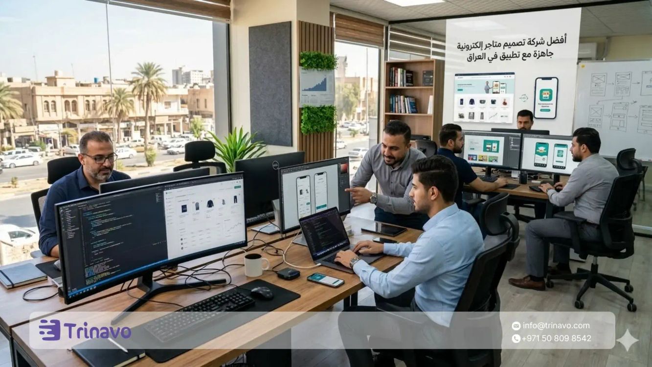أفضل شركة تصميم متاجر الكترونية جاهزة مع تطبيق في العراق