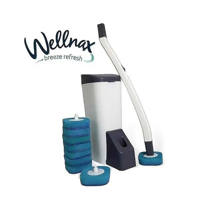 مجموعة تنظيف المراحيض من ويلناكس، 10 فرش لإعادة التعبئة