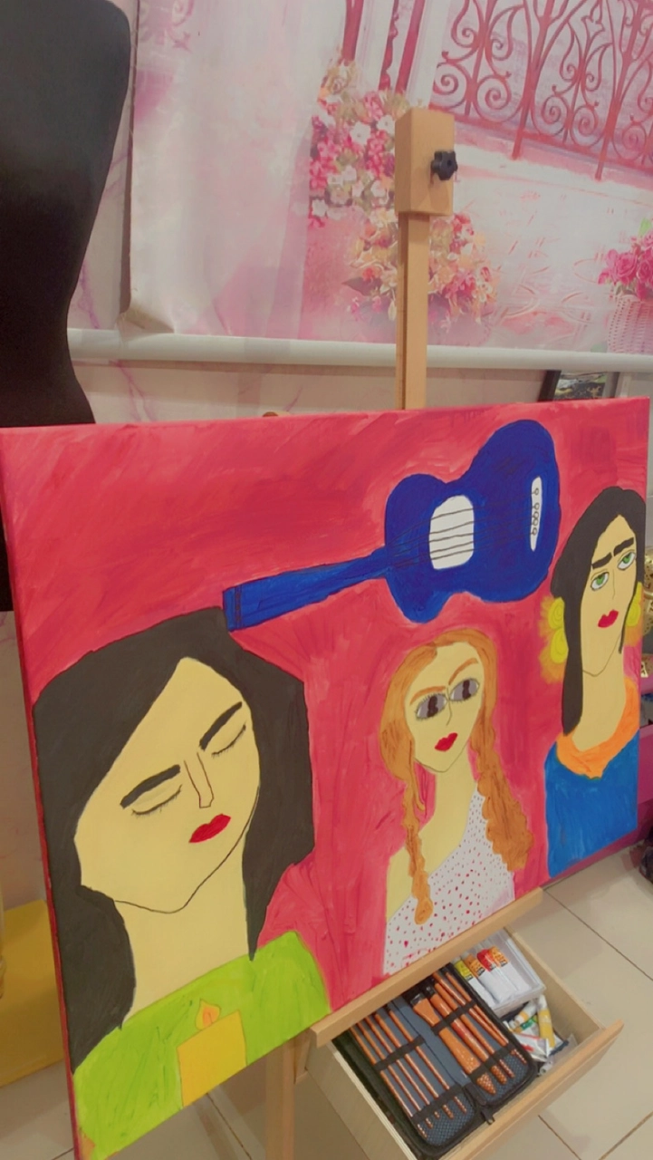 رسم 🎨 لوحة من فنون تجريدية للواقع 