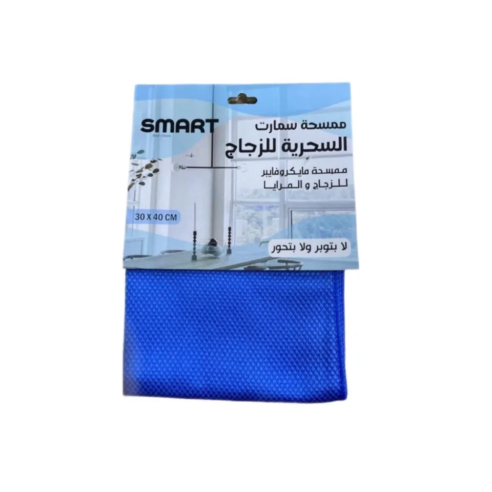 سمارت ممسحة من الألياف الدقيقة للزجاج والمرايا