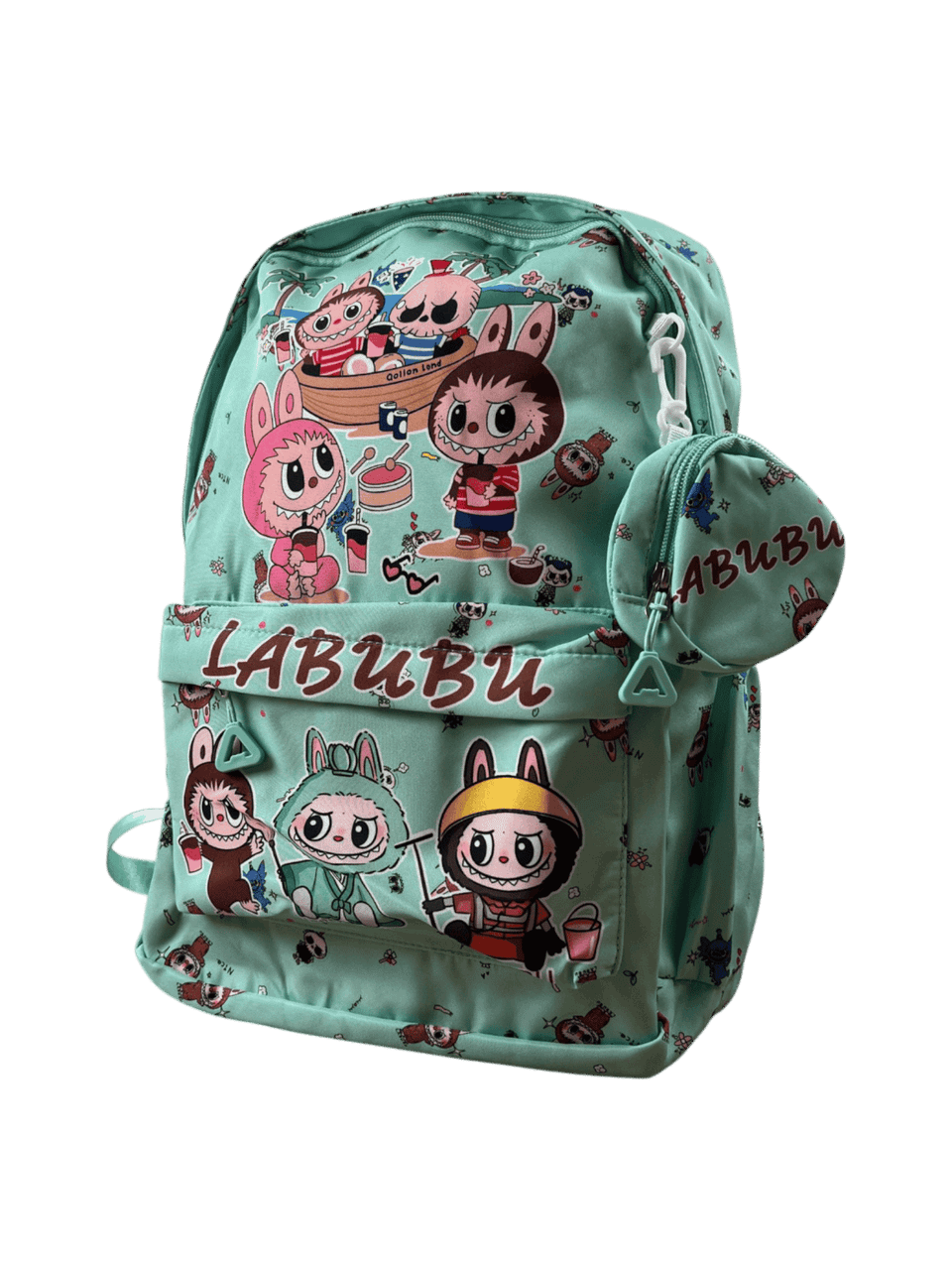 حقيبة ظهر LABUBU مع جزدان صغير