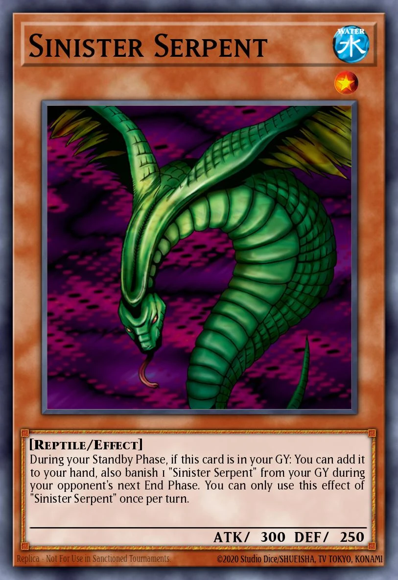 Sinister Serpent - PGL2-EN027 - Gold Rare - 1st Edition