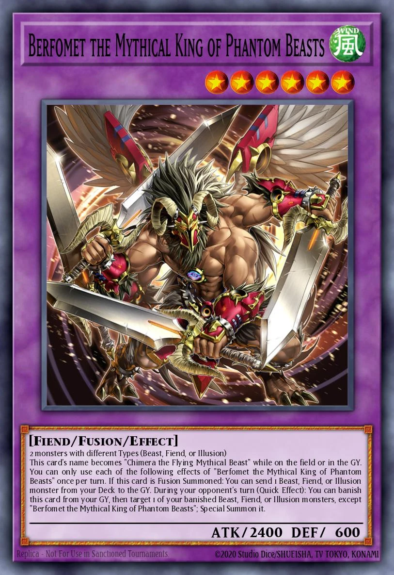 Berfomet the Mythical King of Phantom Beasts - AGOV-EN032 - Super Rare - 1st Edition