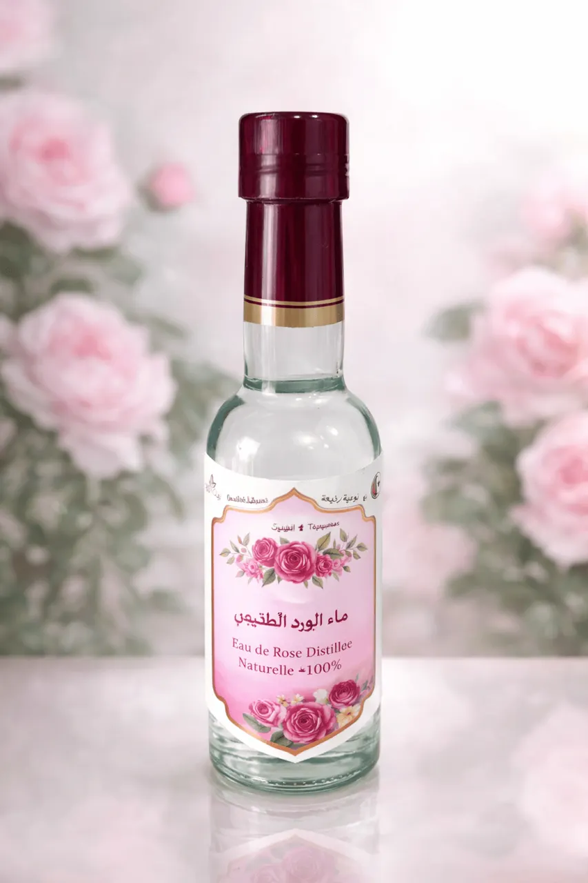 ماء ورد مقطر طبيعي حجم 250مل