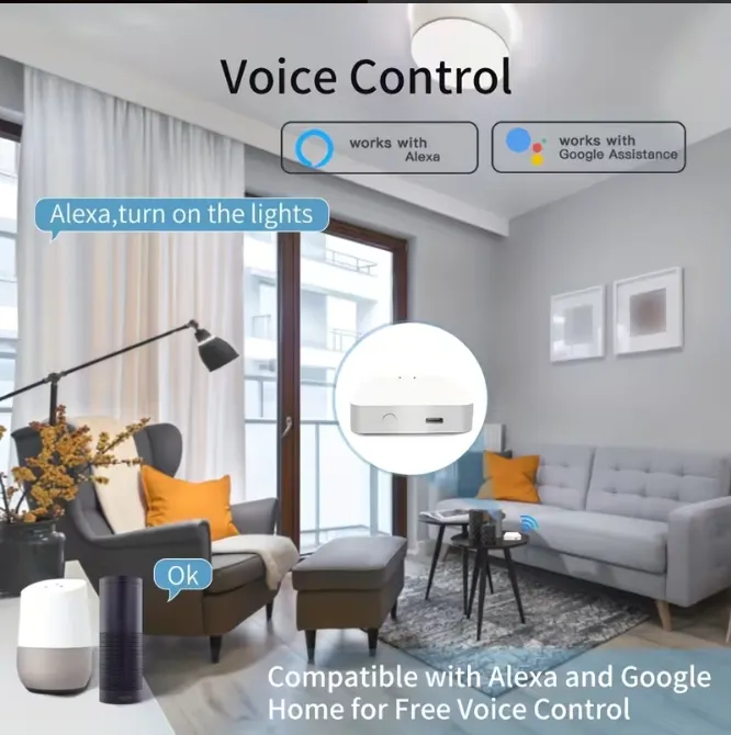 نسق HUB ذكي للمنازل الذكية | ZigBee + BLE | يدعم Tuya و Smart life