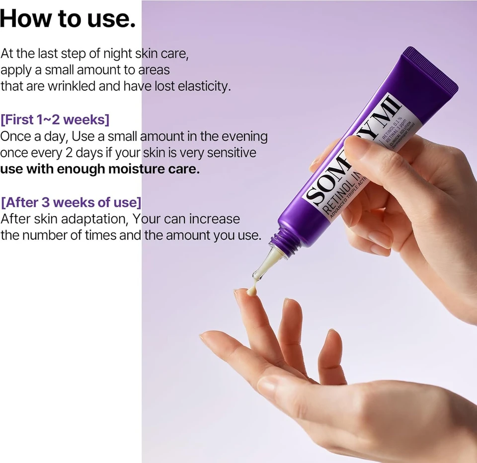 Some By Mi Retinol Intense Advanced Triple Action Eye Cream | 30ml | Mild Overnight Korean Anti-Aging Eye Cream | for Dark Circles & Fine Lines