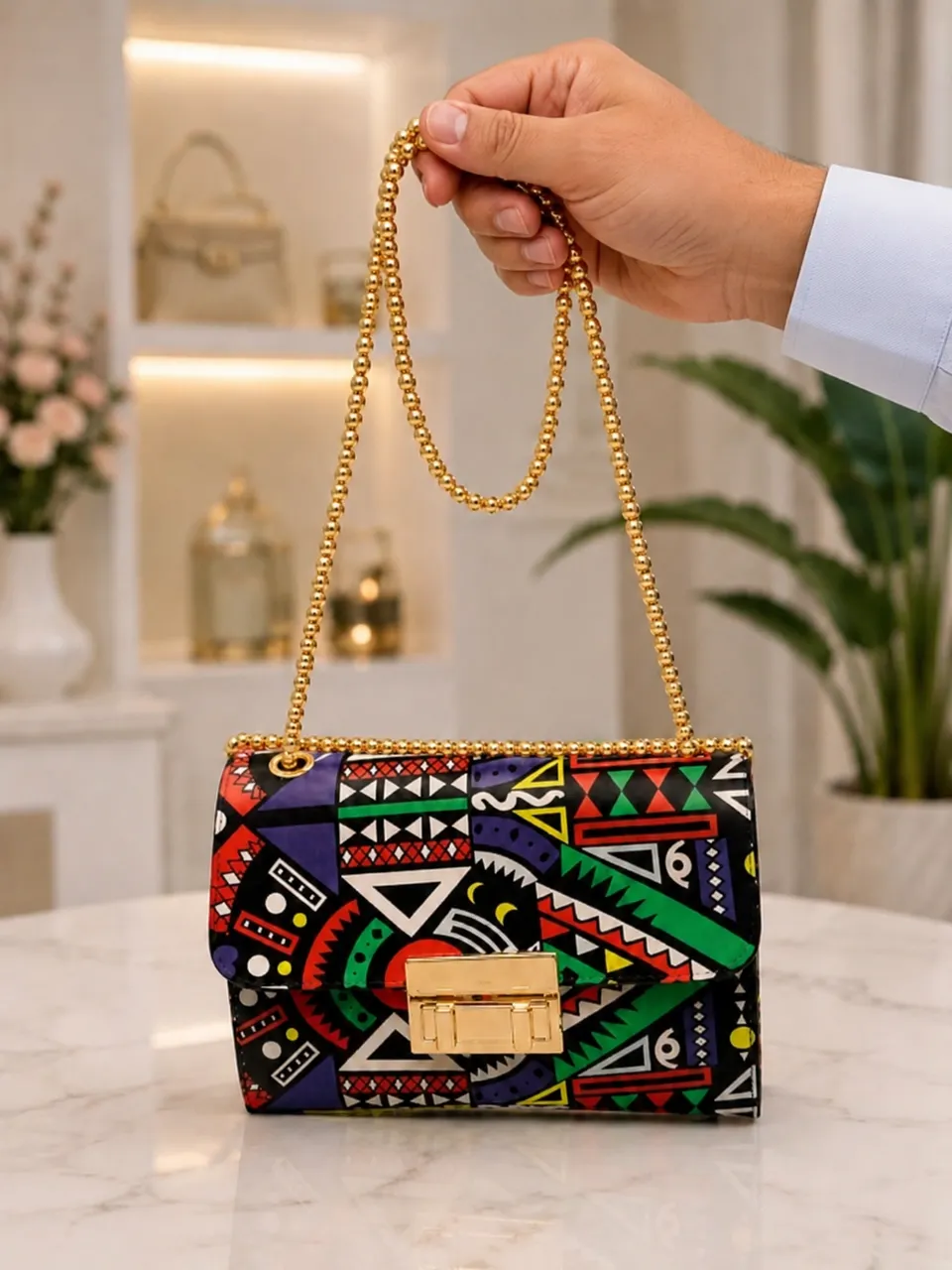 حقيبة موزاييك الفاخرة ✨🎨