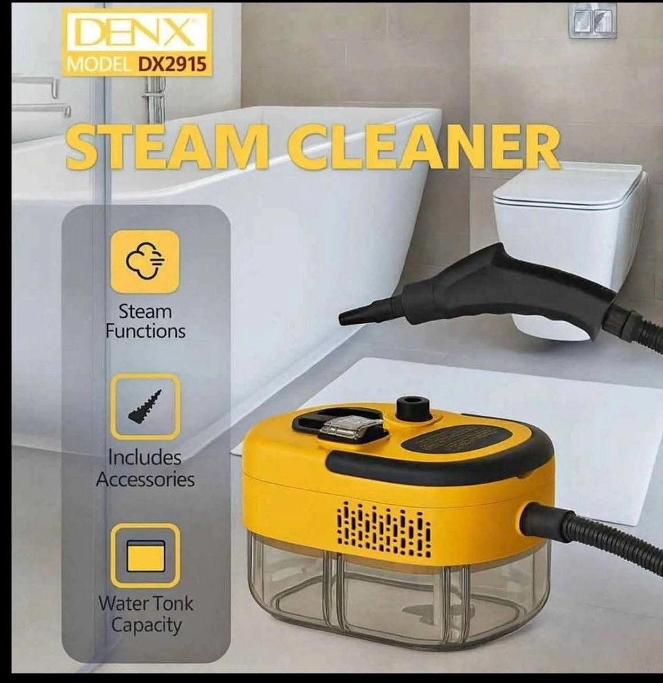 جهاز التنظيف بالبخار المحمول من دينكس (Denx Steam Cleaner - Model DX2915)