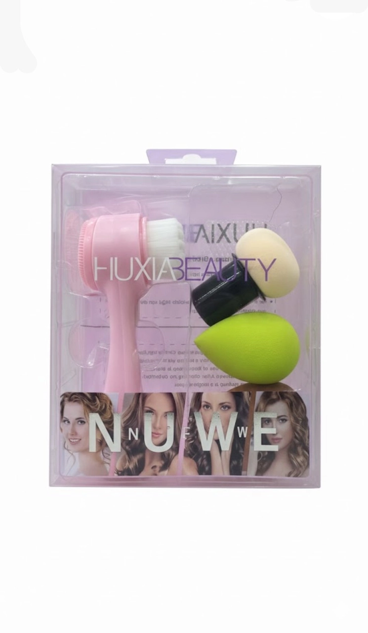 مجموعة أدوات تنظيف وتطبيق المكياج – فوكسيا بيوتيFuxia Beauty Facial Cleansing & Makeup Tools Set – Fuxia Beauty