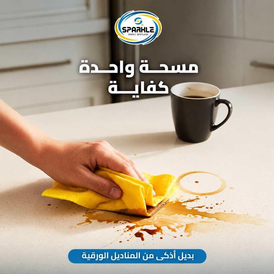 رول مناديل مطبخ قابله لاعاده الاستخدام 25*25 سم