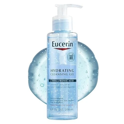 Eucerin, Face, Hydrating Cleansing Gel + Hyaluronic Acid, Fragrance Free 200 ml 