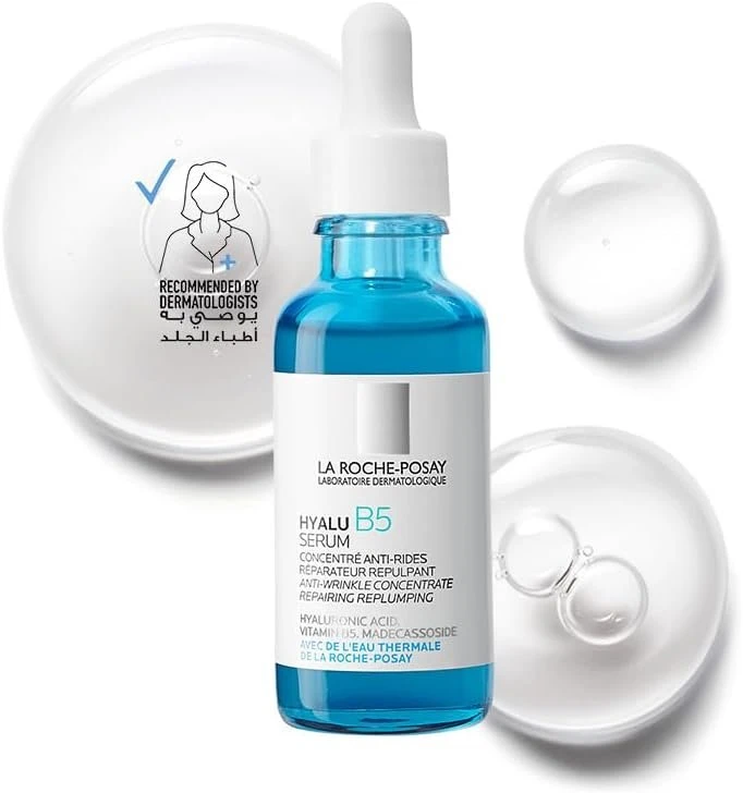 La Roche-Posay Hyalu B5 Hyaluronic Acid Face Serum; Visibly Re-Plumps & Repairs Skin; Reduces Wrinkles with Anti-Aging Properties 30ML