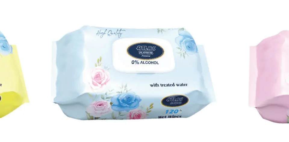 اطلس مناديل مبللة 120 منديل