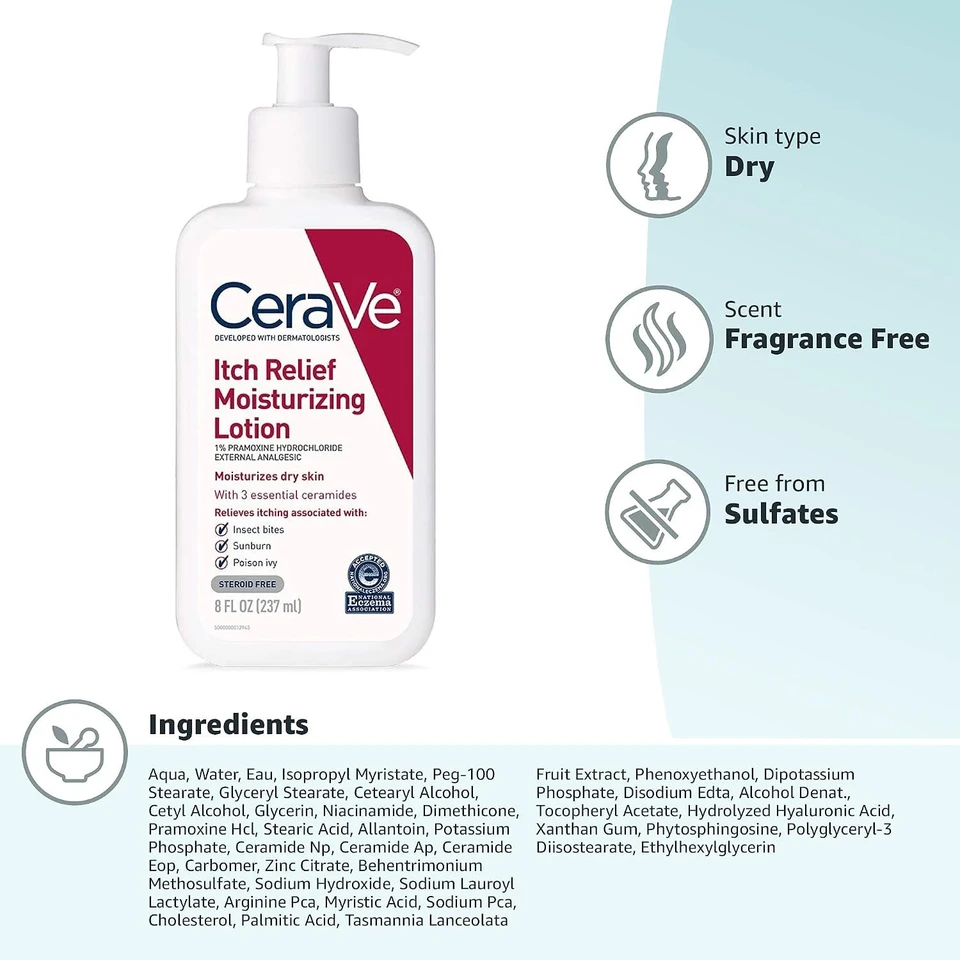 CeraVe Itch Relief Moisturizing Lotion 237ml