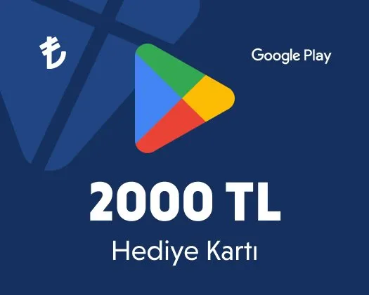 بطاقة غوغل بلاي 2000 ليرة تركية