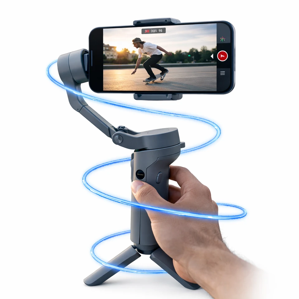 F5 3-axis foldable mobile phone camera stand