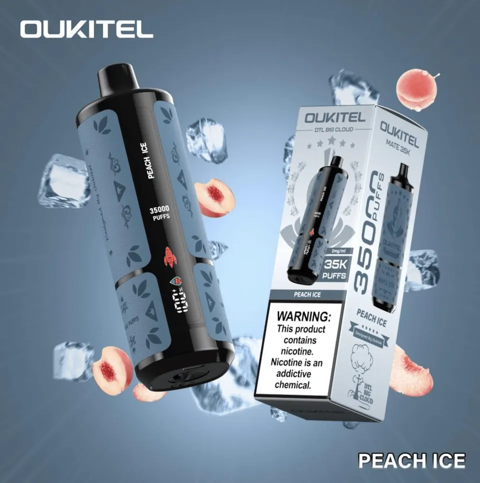 OUKITEL – نكهة خوخ مثلج | 35,000 Puff