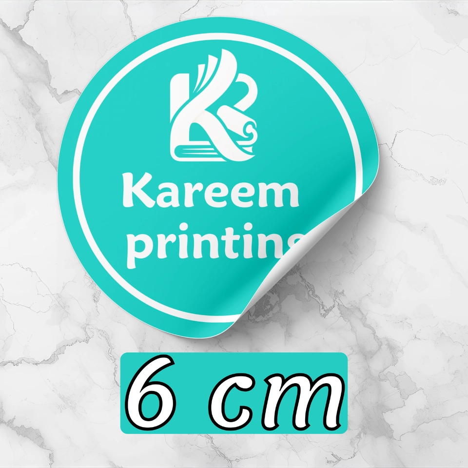 6cm round sticker