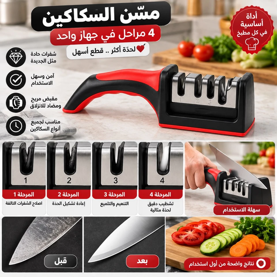 مسن سكاكين يدوي