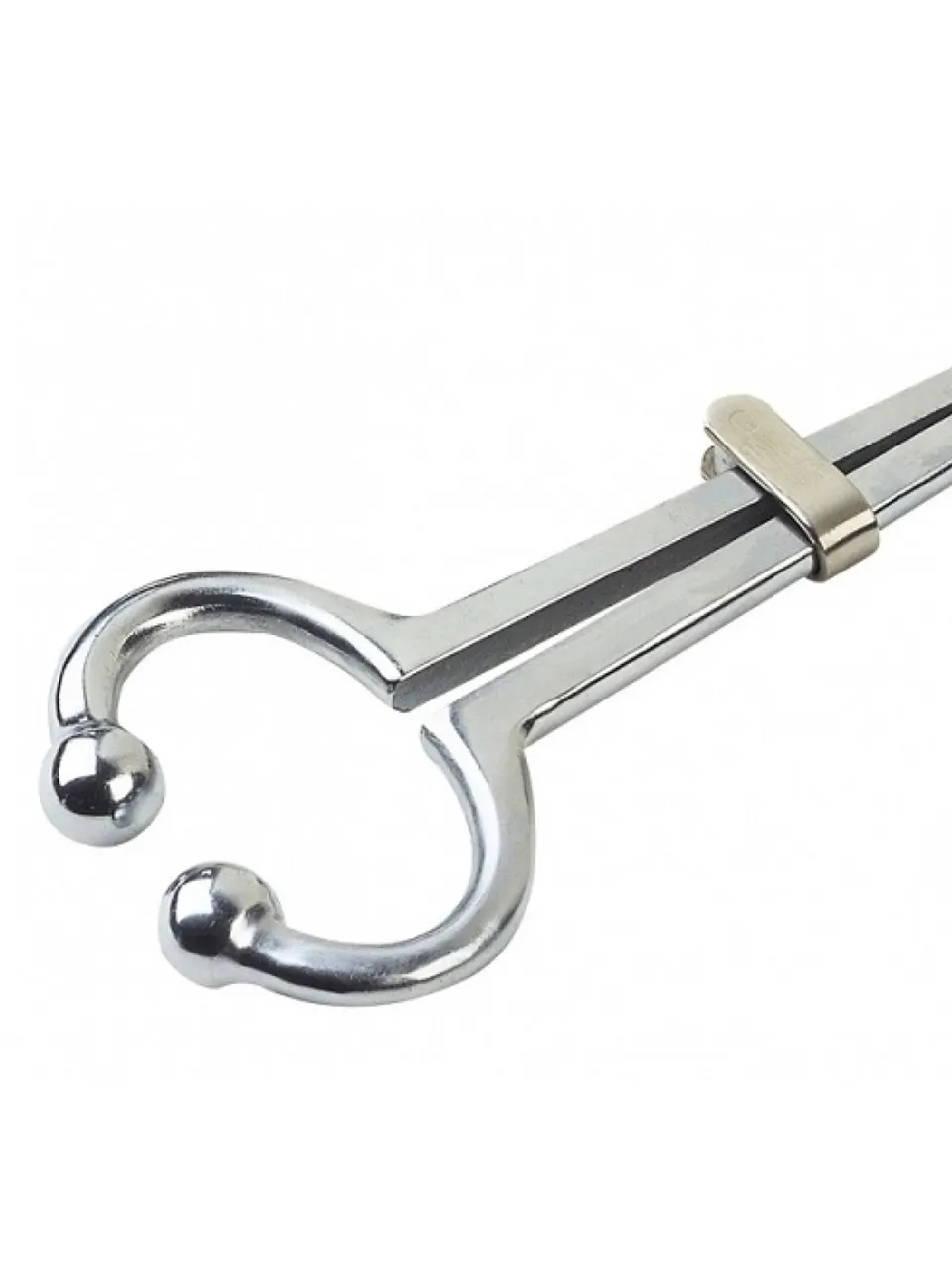 Bull holder HARMS 19 cm, slide adjuster, stainless steel