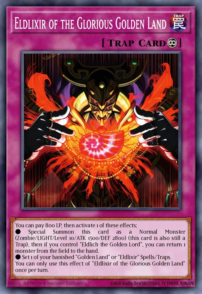 Eldlixir of the Glorious Golden Land - ALIN-EN077 - Super Rare - 1st Edition