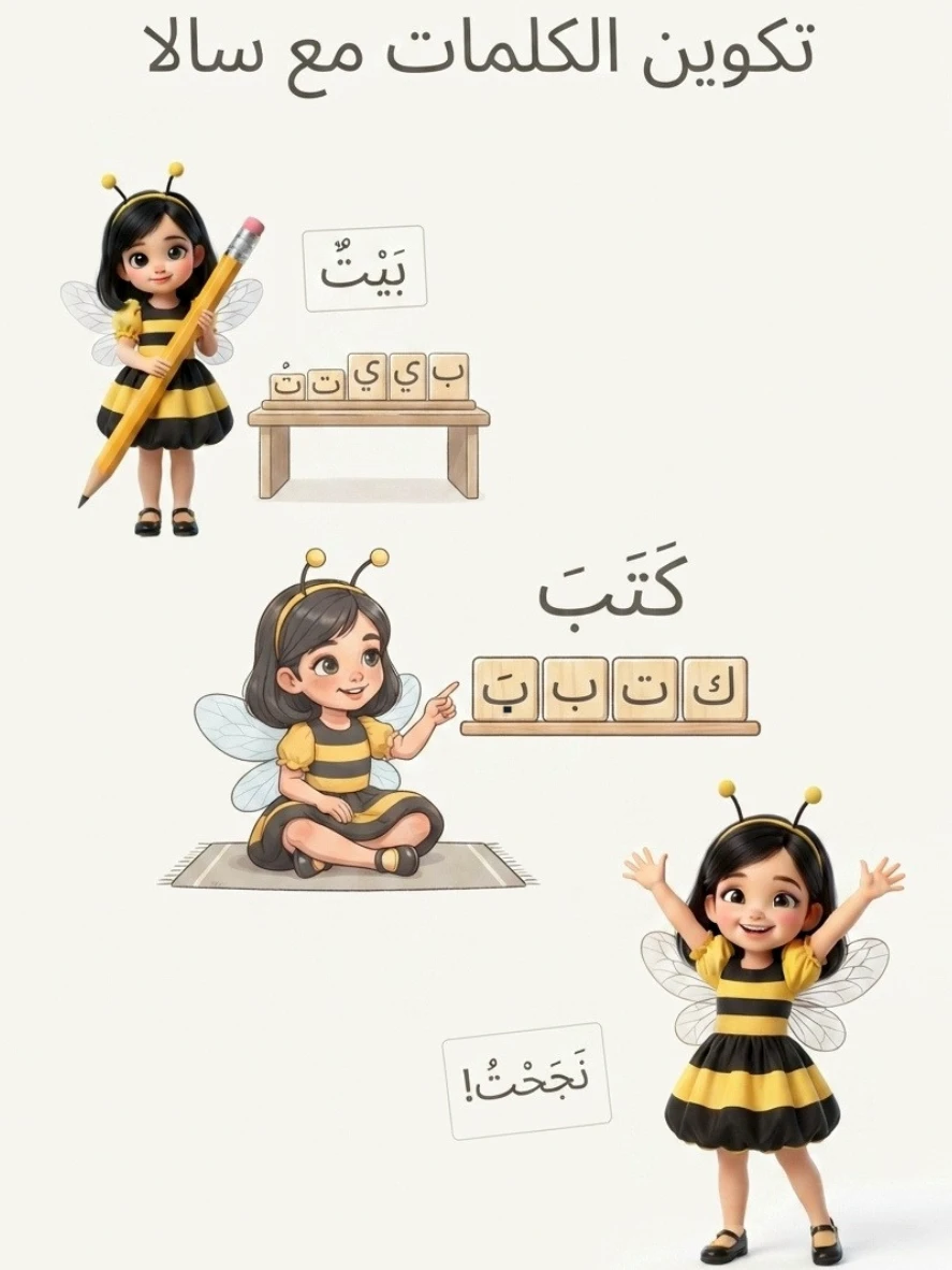 الكتاب الخامس (المستوى الاول):تكوين الكلمات مع سالا