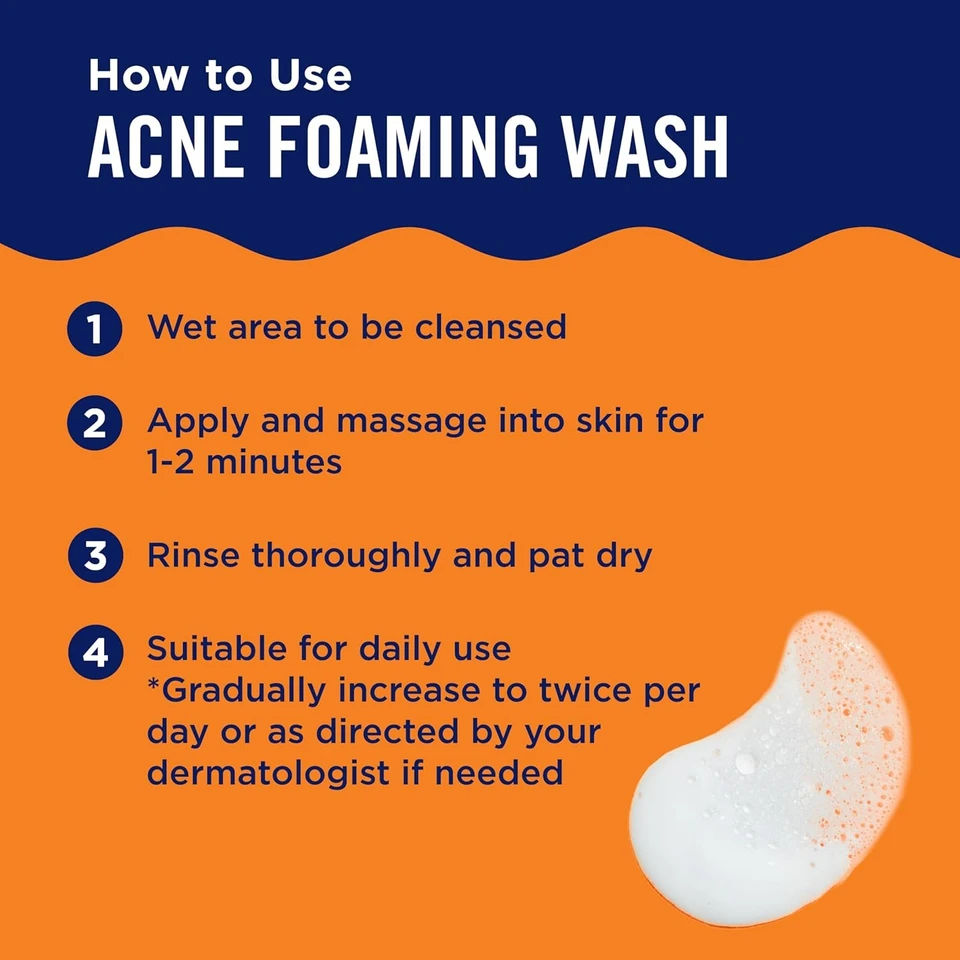 PanOxyl Acne Foaming Wash Benzoyl Peroxide 10% 156g