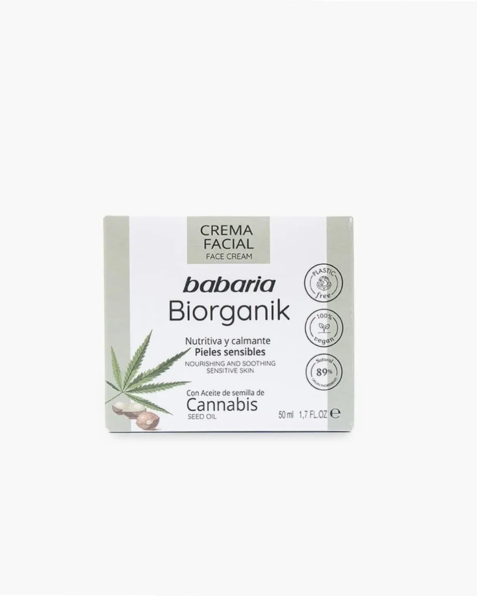 باباريا كريم الوجه بزيت بذور القنب 50 مل
