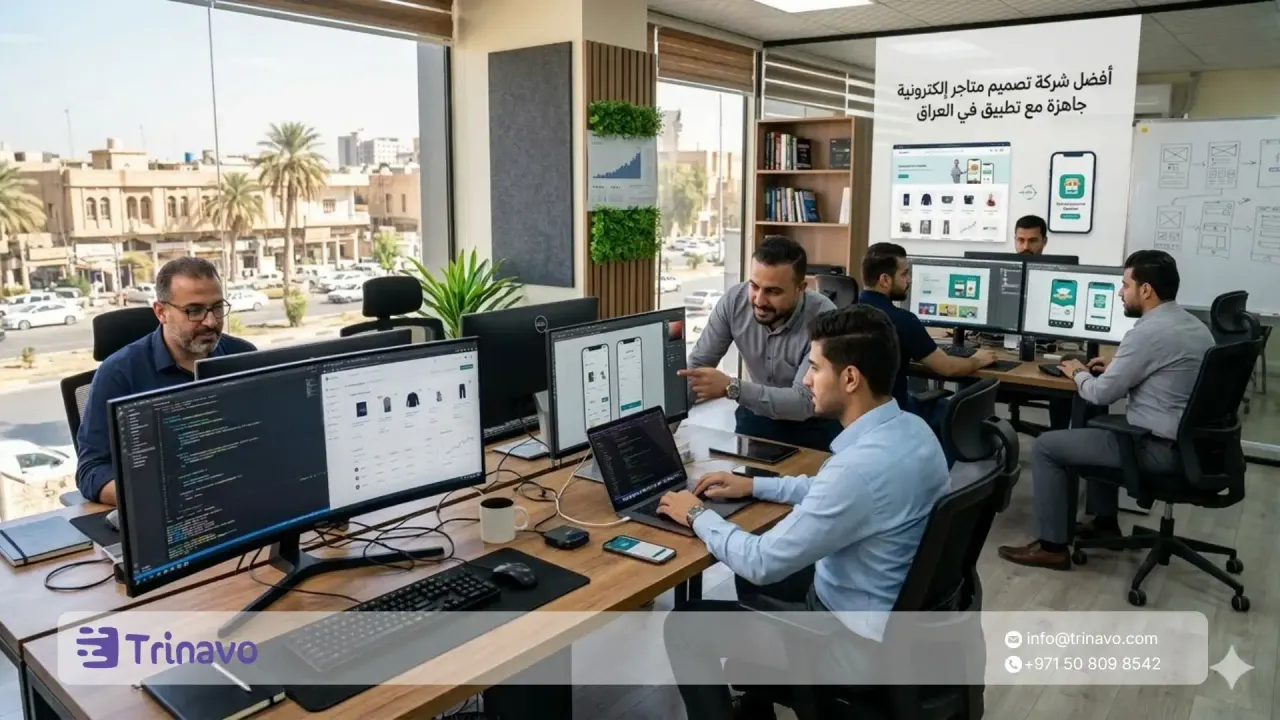 أفضل شركة تصميم متاجر الكترونية جاهزة مع تطبيق في العراق